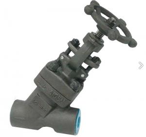 Wholesale Forged Steel Y Type Globe Valve , API602 Socket Full Port Welded Bonnet Valve from china suppliers
