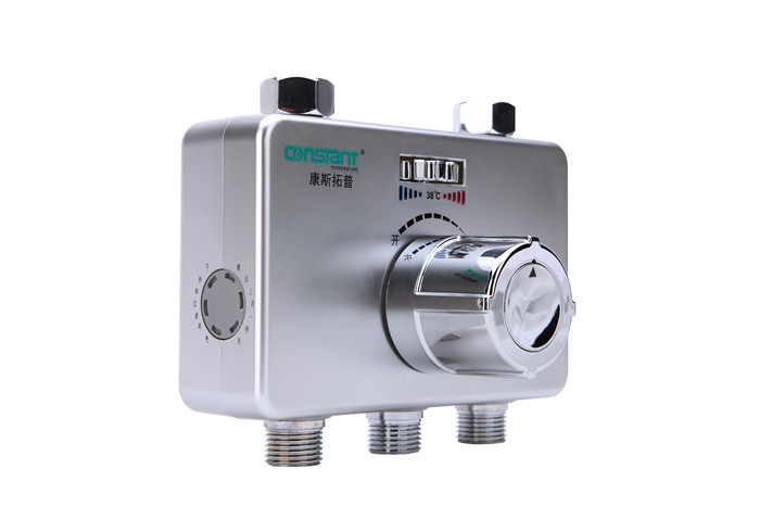 Wholesale Copper Electroplating Temperature Water Valve , 1/2'' Thermostatic Shower Mixer Valve from china suppliers