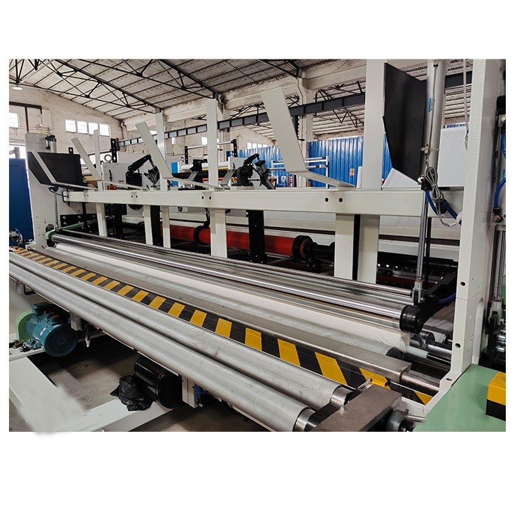 China Automatic toilet paper tissue roll rewinding convert making rotary drilling machine and embossed for sale