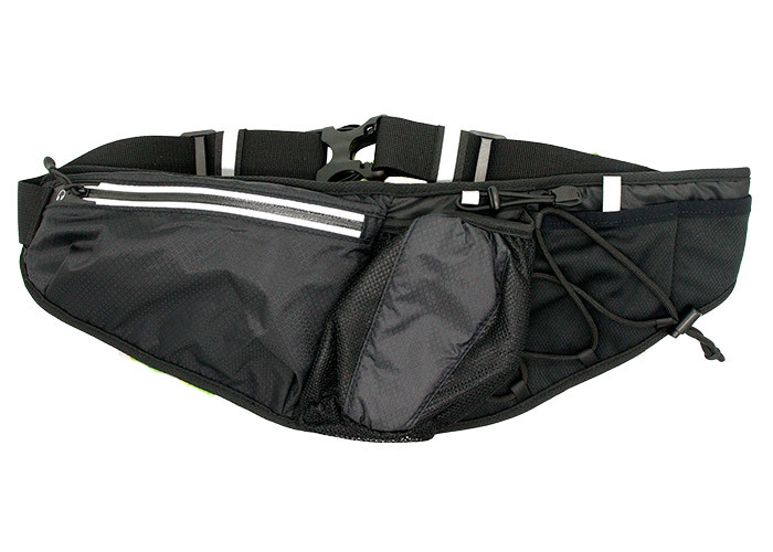 Wholesale Zippered Black Slim Travel Waist Bag Customized For Cycling Running Hiking from china suppliers