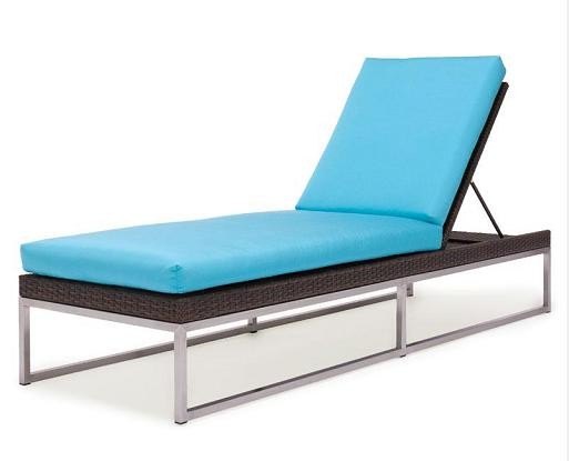 Wholesale Outdoor SS adjustable chaise lounger chair-16068 from china suppliers