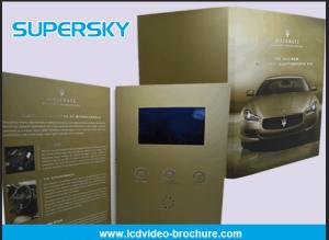 Wholesale Rechargeable LCD Video Brochure , Video In Print Brochure For Advertising from china suppliers