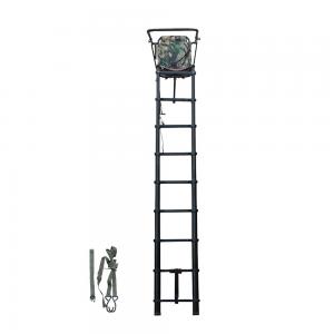 Wholesale High Quality 8 Steps Aluminum Telescopic Ladder Hunting Tree Stand from china suppliers