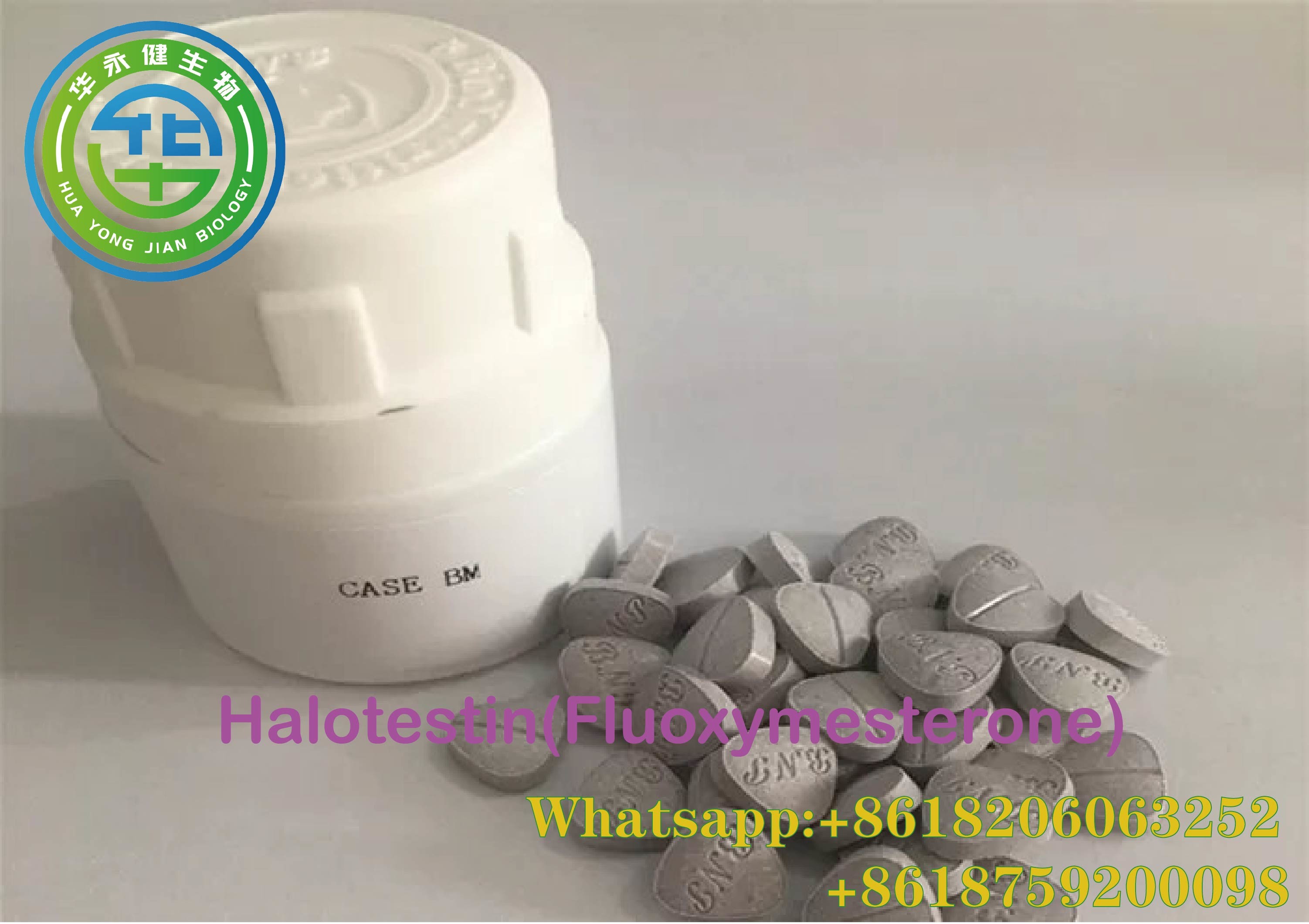 Wholesale 10mgx100/Bottle halo Halotestin Fluoxymesterone Bodybuilding Builds Lean Muscle CAS 76-43-7 from china suppliers