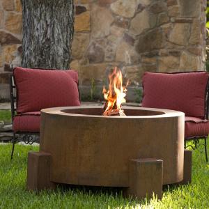 Wholesale Round 910mm Outdoor Corten Fire Pit Rustic Red 2mm Weathering Steel from china suppliers