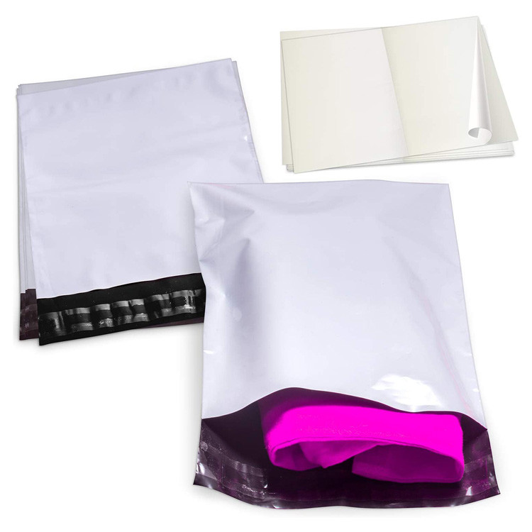 Wholesale White LDPE Poly Packaging Bag Bulk 14.5 X 19 Poly Mailers For Clothing / Hoody from china suppliers