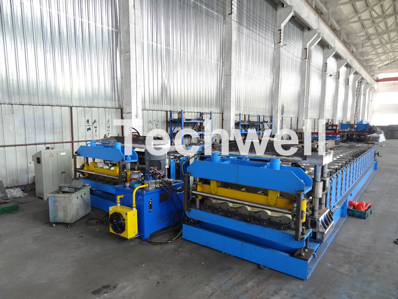 Wholesale Automatic PLC Controlled Tile Roll Forming Machine For Steel Metal Glazed Tile from china suppliers