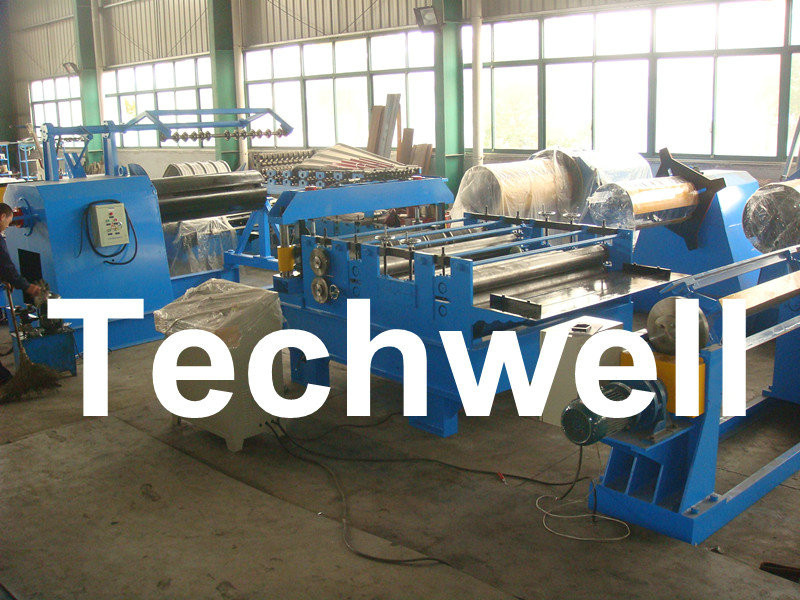Wholesale Simple Steel / Metal Slitting Machine For Slitting 0.2 - 1.8 * 1300 Coil Into 10 Strips from china suppliers