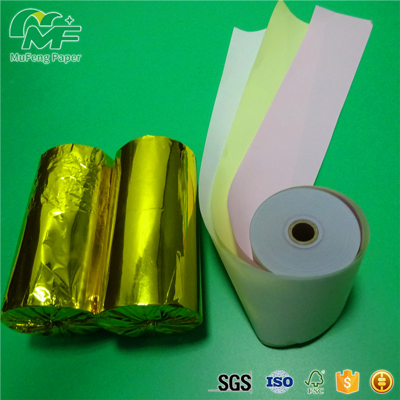 Quality Colorful Carbonless Transfer Paper , NCR Continuous Paper  9.5"*11" For Export for sale