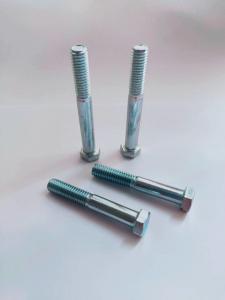 Wholesale DIN931 Steel Zinc Plated Half Threaded Hex Head Bolts , Partially Threaded Metric Bolts from china suppliers