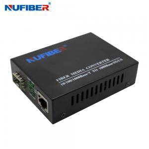 Wholesale 10/100/1000M SFP To UTP Fiber Media Converter DC5V 1A from china suppliers