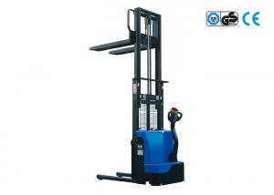 Wholesale 12V Electric Pallet Stacker 1000kg , Mechanical Steering Small Turning Radius from china suppliers