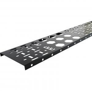 Wholesale 150mm 0U Black Cable Management Panel Multi Usage Enhanced Cable Tray 2pcs from china suppliers