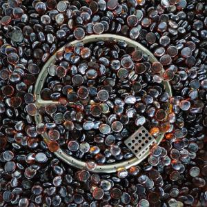 Wholesale 1KG Fire Bowl Glass Beads ISO9001 Reflective Fire Glass Diamonds from china suppliers