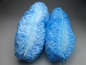 Wholesale SPP Disposable Shoe Covers In Blue , Waterproof Disposable Boot Covers from china suppliers