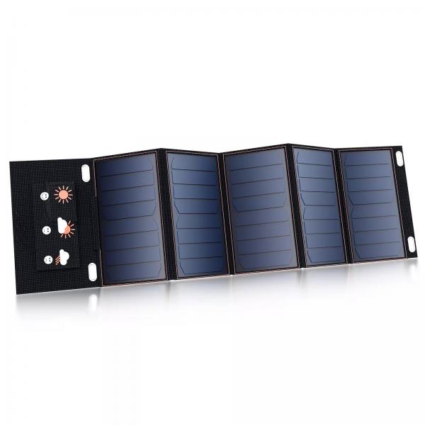 Quality 35W Portable Folding Solar Panel Mobile Phone Solar Power Laptop Charger for sale