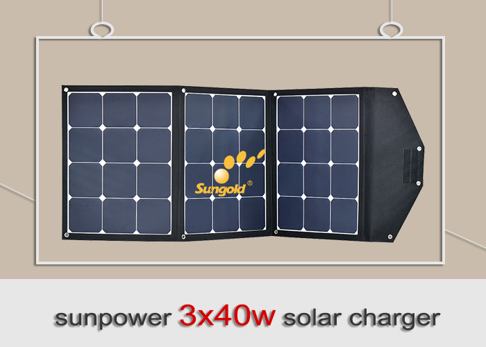 Wholesale Easy Carrying 120w 12v Portable Folding Solar Panel Kit For Hiking / Camping from china suppliers