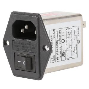 Wholesale 10A 6A 3A Plug In RFI Filter Low Pass IEC Socket Inlet Three In One from china suppliers