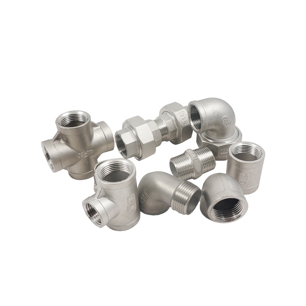 Wholesale Stainless Steel Threaded Pipe Fittings / Union / Elbow For Petroleum Industry from china suppliers