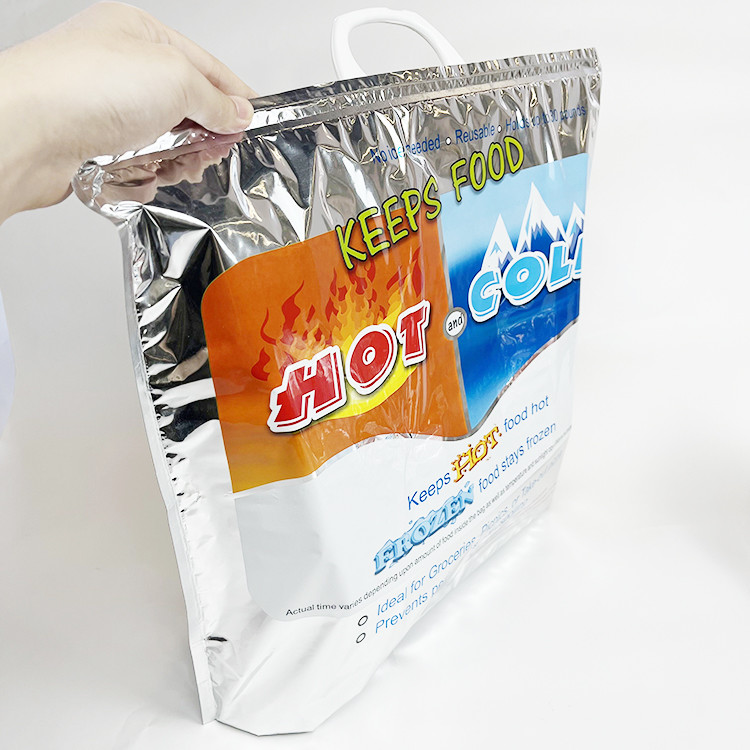Wholesale Ice Cream Carry Hot Cold Insulated Bags , Aluminum EPE Thermal Grocery Tote Bag from china suppliers