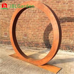 Wholesale High quality outdoor weathering metal art garden corten steel sculpture for Landscaping project from china suppliers
