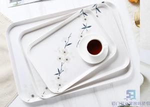 Wholesale Beautiful Melamine Serving Tray / Durable Melamine Snack Tray Customized Size from china suppliers