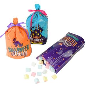 Wholesale Halloween Trick Treat Drawstring Plastic Bag 5.5*7.6inches ASP from china suppliers