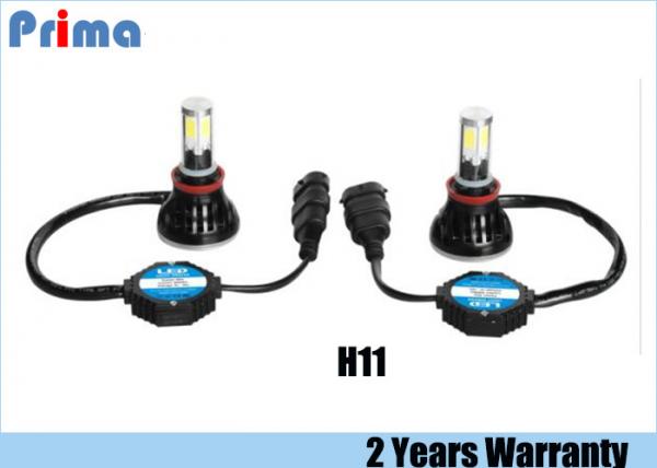 Quality 4000LM H11 LED Headlight Bulb 6000K Cold White 40W Power Aluminium Alloy for sale
