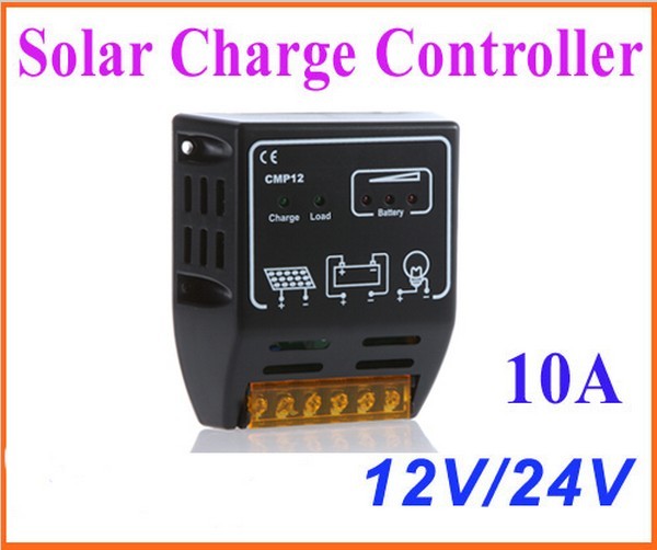 10A 12V/24V Solar Charge Controller Solar Panel Battery Regulator Safe Protection