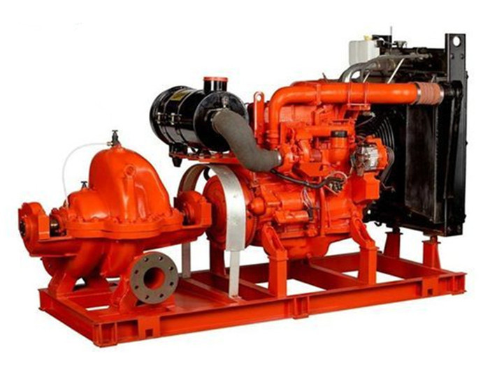 Wholesale 80hp irrigation water diesel engine fire pump Base Mounted 60hp Suction Flapper 100GPM from china suppliers