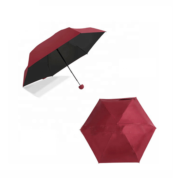 Wholesale Custom Promotion Mini Folding Umbrella , Mini Compact Umbrella For Adults from china suppliers