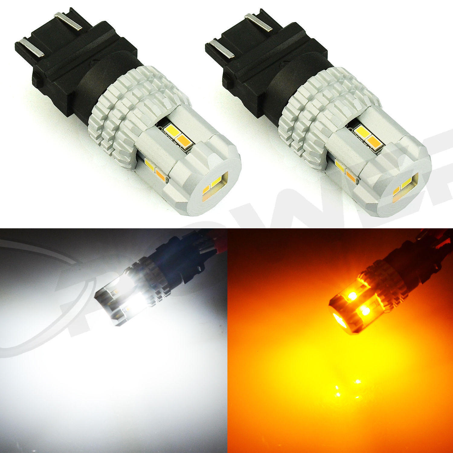 Wholesale High Power Switch Back T20 3157 3020 12smd Dual color Auto Led Bulbs from china suppliers