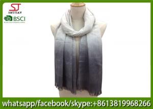 Wholesale Chinese factory frayed ombre lightweight scarf 100% Viscose 70*180cm spring summer autumn sun protection from china suppliers