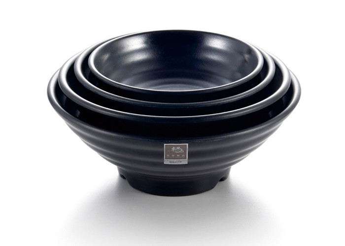 Wholesale Custom Black Large Melamine Ramen Bowls / Melamine Noodle Bowl For Restaurants from china suppliers