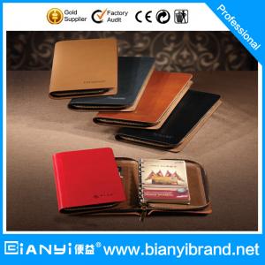 Wholesale Journal daily leather cover loose leaf notebook from china suppliers