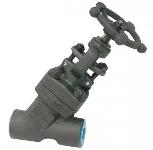 Wholesale API 602 forged steel valve Y-globe valve welding bonnet F22 F11 A105 SW NPT ENDS from china suppliers