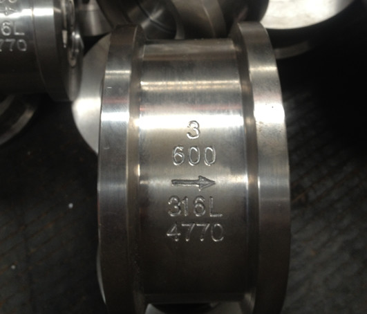 Wholesale LF2 Body Wafer Lug Check Valve , Dual Plate 24 Inch Check Valve 600lb NBR O-Ring from china suppliers