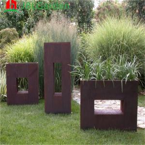 Wholesale Custom Outdoor Flower Pot Planters Large Metal Big Garden Box Planters from china suppliers