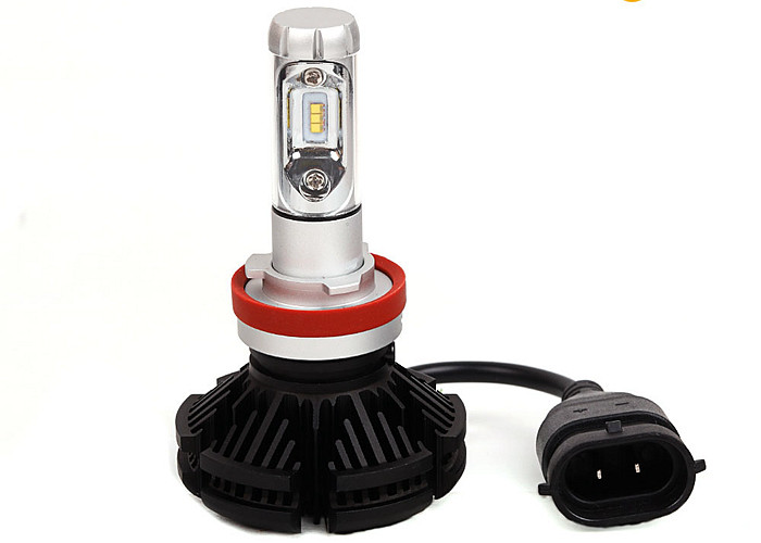 China All In One ZES Chips X3 Auto Brightest Led Headlight Bulbs Conversion Kit 50 Watt DC 12 - 24V on sale