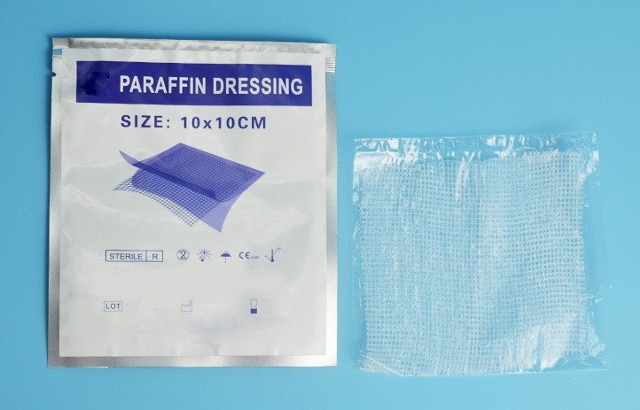 Wholesale Soft Sterile Paraffin Gauze Dressing , Surgery Wound Care Vaseline Gauze Pad from china suppliers
