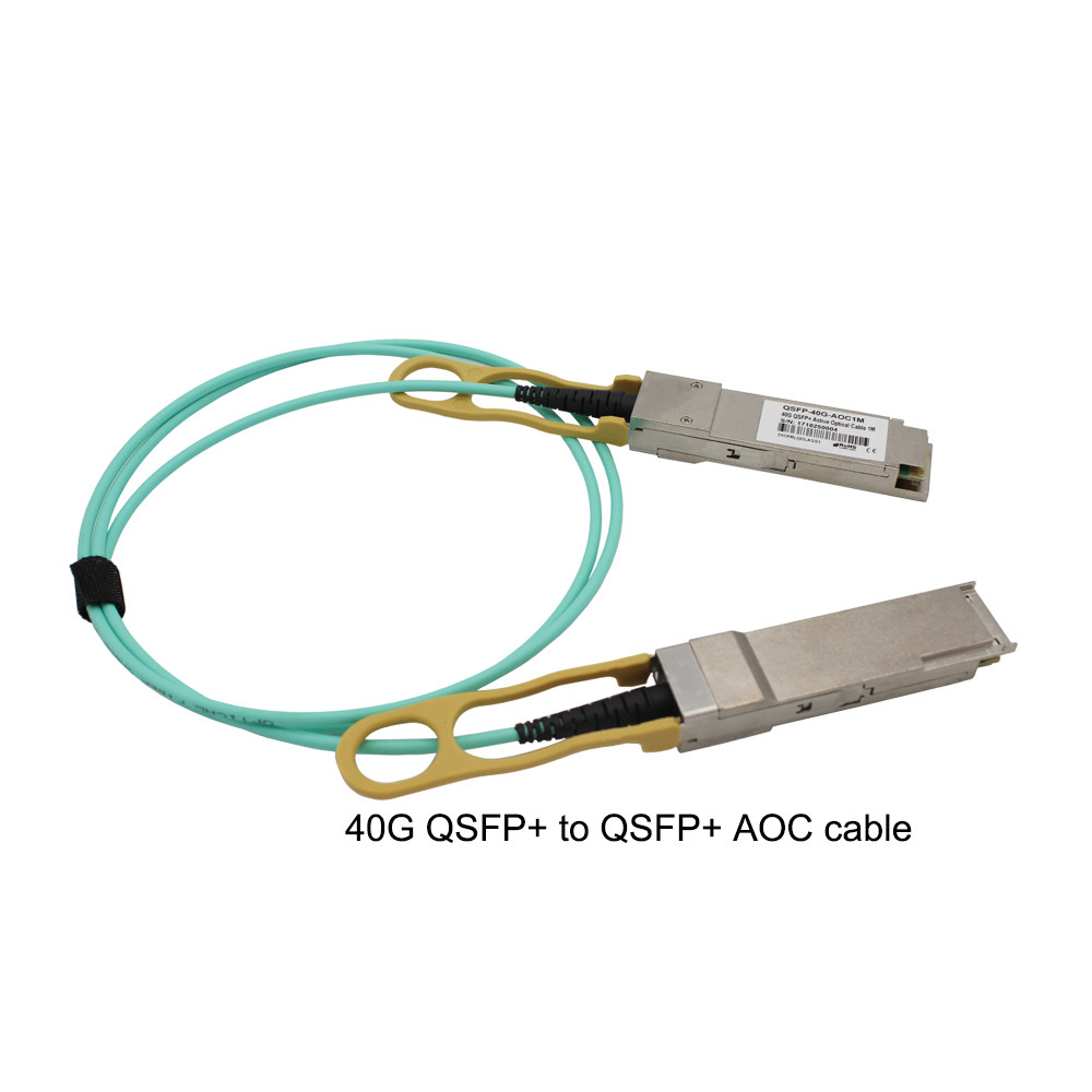 Wholesale 40G QSFP28 AOC Cable , 3m 5m Active Fiber Optic Cable For Data Center from china suppliers
