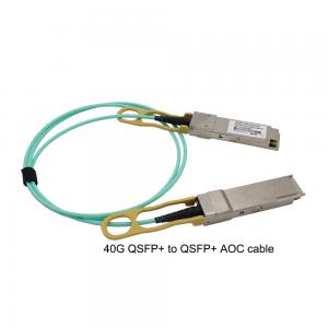 Wholesale RoHS Hot Pluggable 40G QSFP+ To 4xSFP+ AOC Cable from china suppliers