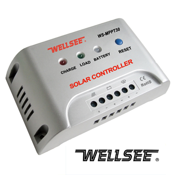 WELLSEE mppt solar controller 20A 30A 12V 24V 48V for solar energy system