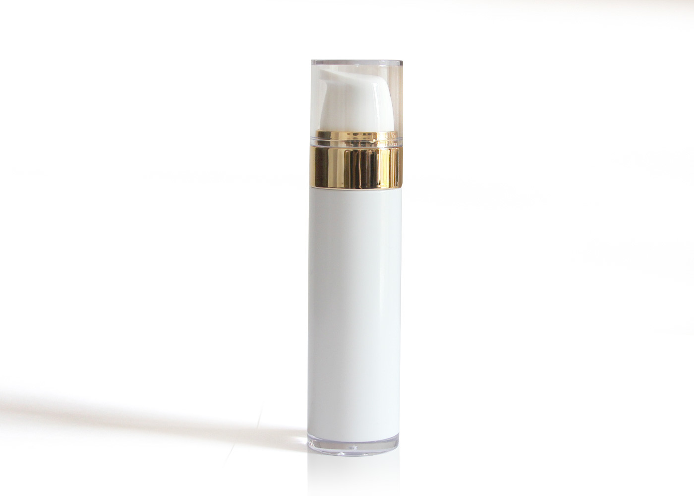 Wholesale Elegant Solid White Airless Cosmetic Bottles For High End Skin Care Serum Packaging from china suppliers