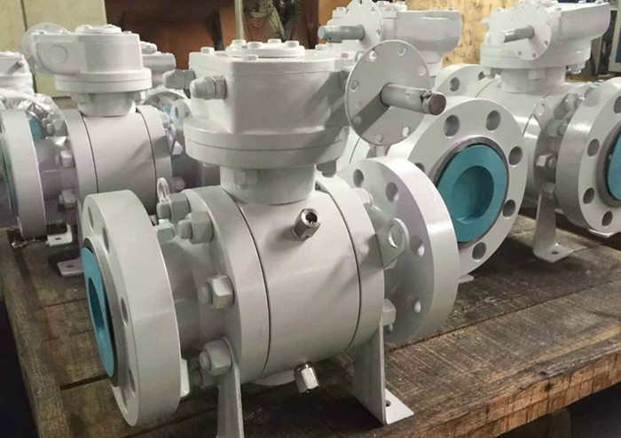 Wholesale Locking Device Trunnion Mounted Ball Valve Low Torque Antistatic Spring Loaded Seat from china suppliers