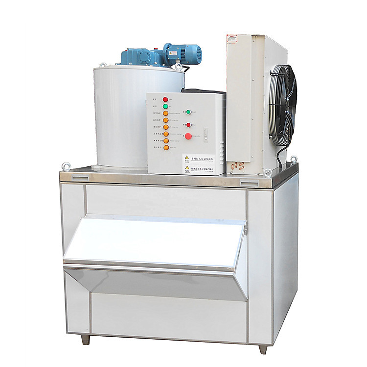 Wholesale 1Ton / 24hrs Fresh Water 3P Commercial Flake Ice Machine from china suppliers