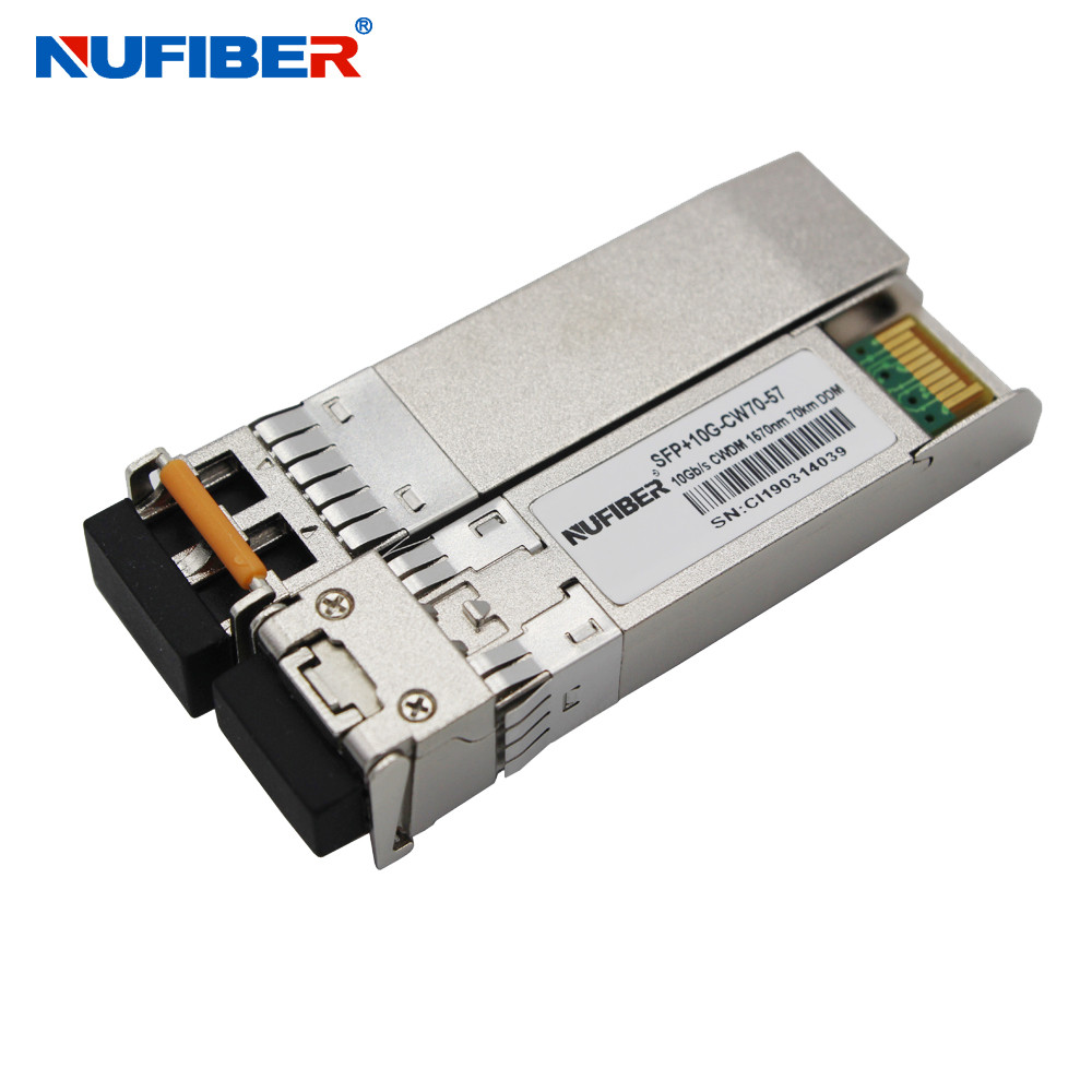 Duplex LC 10G SFP+ Transceiver Hot Pluggable 80km 1590nm 1610nm for sale