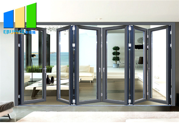 Wholesale Aluminum Bi Folding Accordion Door With Double Glass For Balcony from china suppliers