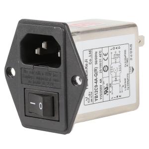 Wholesale 115V 250V 3A 6A Single Phase Plug In RFI Filter EMI Noise Filter from china suppliers