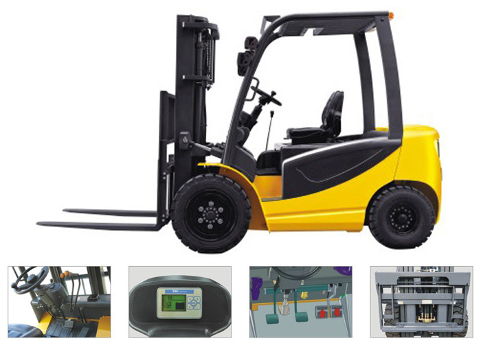 Wholesale Digital Control Battery Operated Forklift , Narrow Aisle Forklift With Steering from china suppliers